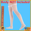 Pink Bunny Girl - Long White Stockings - 1/6 Scale Part - TBLeague