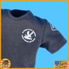 Male Los Angeles SWAT - Black T Shirt - 1/6 Scale Part - Easy Simple
