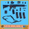 Female Los Angeles SWAT - Super Duty Rifle Set #2 - 1/6 Scale Part - Easy Simple