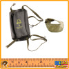 WWII US Army - Brassard & Gasmask Pouch - 1/6 Scale -