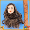 S38 - Pale Female Head w/ Brown hair - 1/6 Scale -