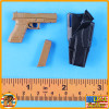 Ghost Modern Battlefield - Pistol & Holster - 1/6 Scale -