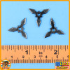 Undead Ninja 006 - Metal Throwing Stars Metal x3 - 1/6 Scale -
