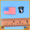 Easy Company Platoon Leader - Flag & Eagle Patch - 1/6 Scale -