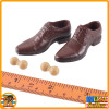 Bad Cop - Brown Shoes & Pegs - 1/6 Scale -