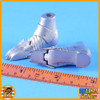 Female Eagle Knight Silver - Metal Boots (for Pegs) - 1/6 Scale -
