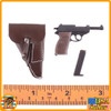 Wilhelm Afrika Korps - Walther Pistol & Holster - 1/6 Scale -