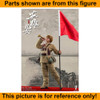 Jian Jun Chinese Army - Flag & Pole - 1/6 Scale -
