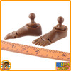 B003 - African American Feet w/ Balls - 1/6 Scale -