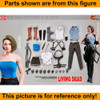 Jill Valentine RE3 - Arched Female Feet - 1/6 Scale -