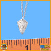 Ghost Soldier White - Metal Necklace - 1/6 Scale -