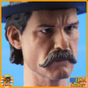 Town Marshal - Head w/ Coyboy Hat #1 - 1/6 Scale -