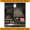 WWII Stove Diorama - Table Cloth & Lots of Food - 1/6 Scale -