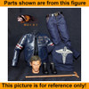 Rogue Genius - Blue Leather Jacket **READ** - 1/6 Scale -