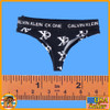 Female CK Underwear - Black Panties #2 - 1/6 Scale -