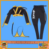 Female Agent Hero Suit - Black Pants & Jacket Set A - 1/6 Scale -
