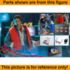 Time Travel Marty - Red T Shirt - 1/6 Scale Part - Present