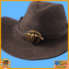 Western Cowgirl A - Brown Cowboy Hat - 1/6 Scale -