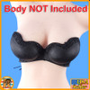 B Western Cowgirl - Black Plastic Bra - 1/6 Scale -