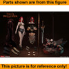 Hells Messenger Gold - Skeleton Head w/ Red Hair - 1/6 Scale -