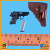 Galland Luftwaffe Pilot - Walther Pistol & Holster #2 - 1/6 Scale -