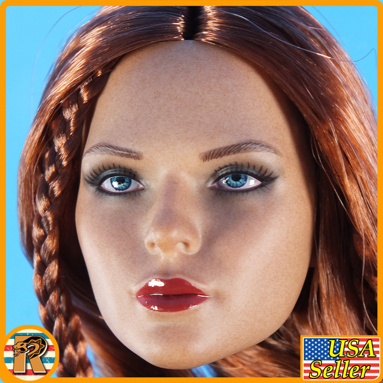 Sophia Caribbean Pirate - Female Head w/ Rooted Hair - 1/6 Scale Part - BBK
