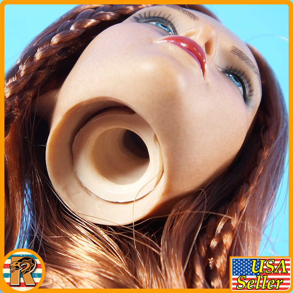 Sophia Caribbean Pirate - Female Head w/ Rooted Hair - 1/6 Scale Part - BBK
