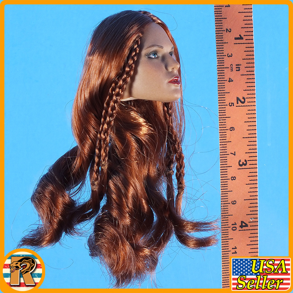 Sophia Caribbean Pirate - Female Head w/ Rooted Hair - 1/6 Scale Part - BBK