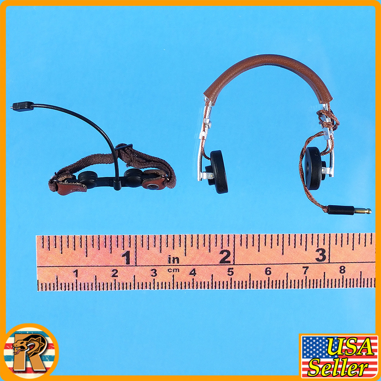 Captain Rafe USAAF - Headset & Mic Set - 1/6 Scale -