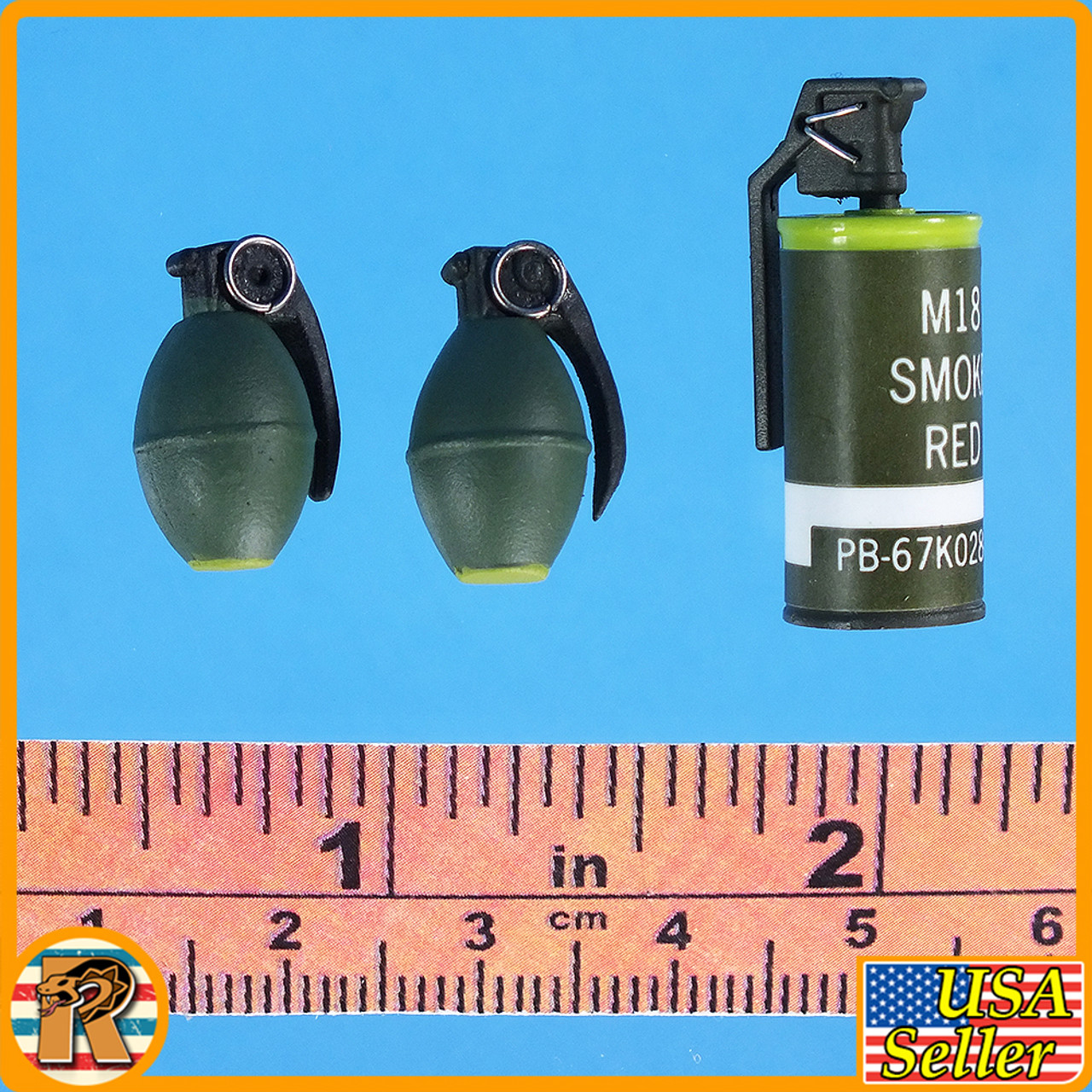 Gump in Vietnam - Frag & Smoke Grenades - 1/6 Scale -