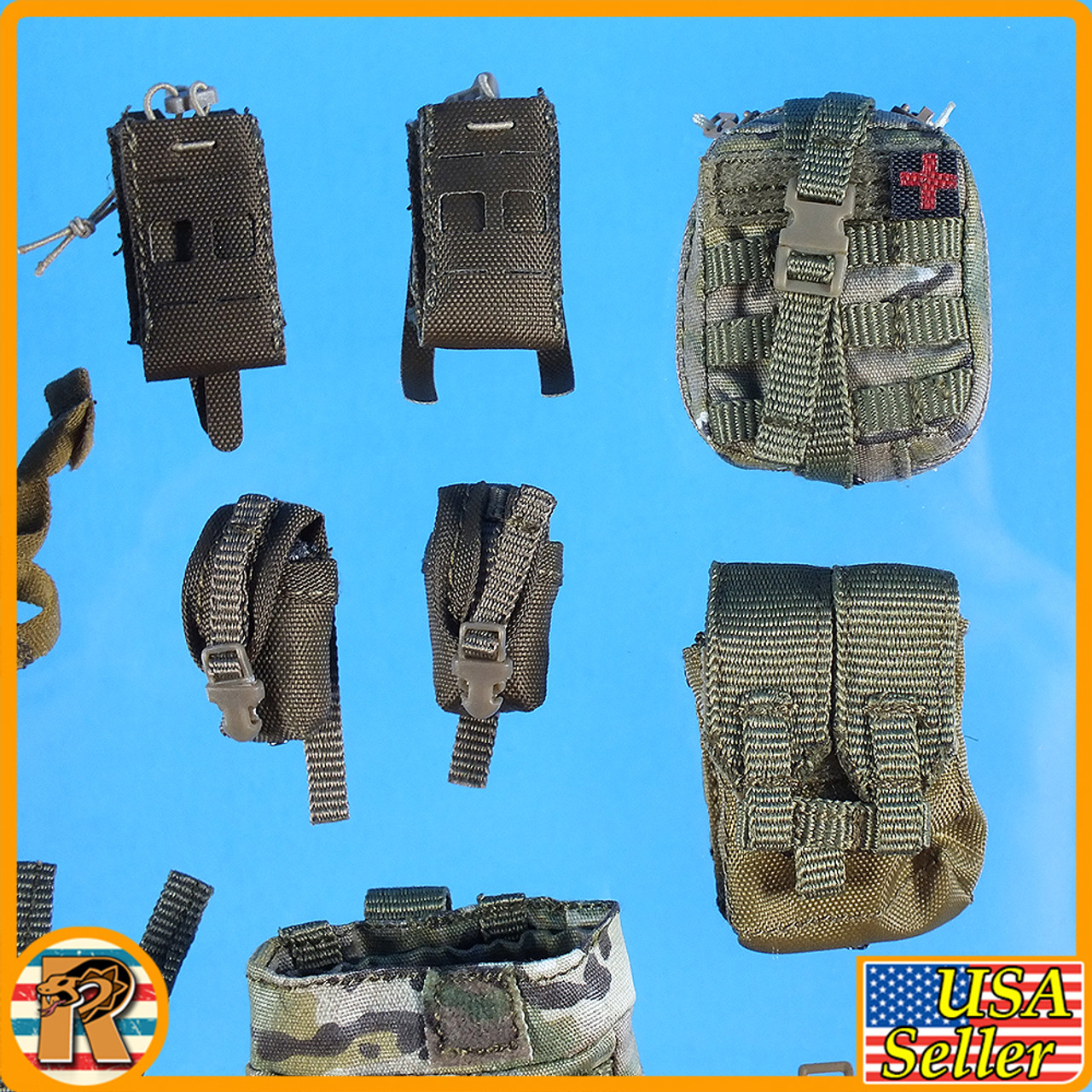 Commando Parachutiste - Full Vest and Pouch Set - 1/6 Scale -
