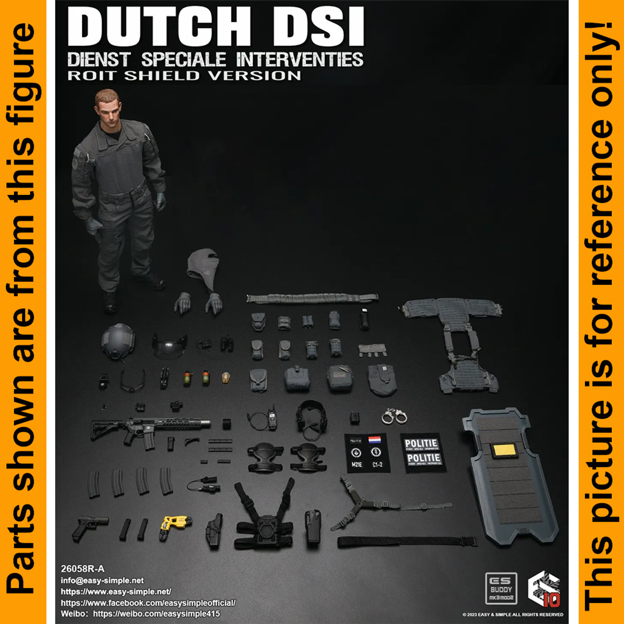 Riot Dutch DSI - Riot Shield - 1/6 Scale -