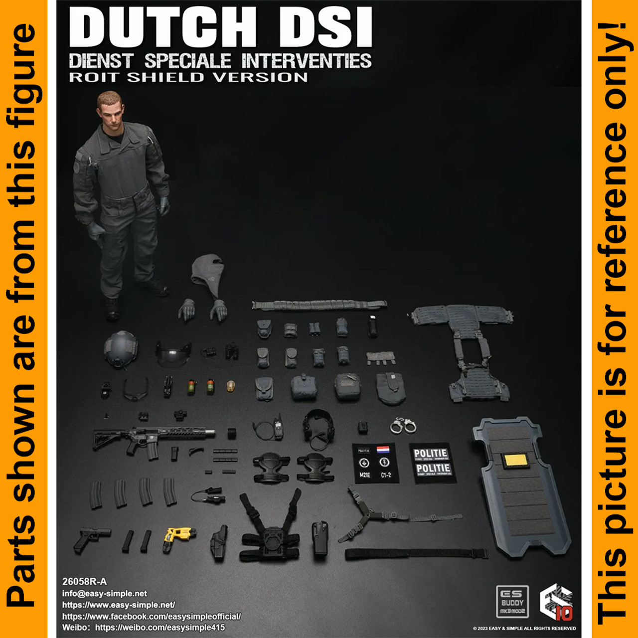 Riot Dutch DSI - Vest & Pouch Set - 1/6 Scale -