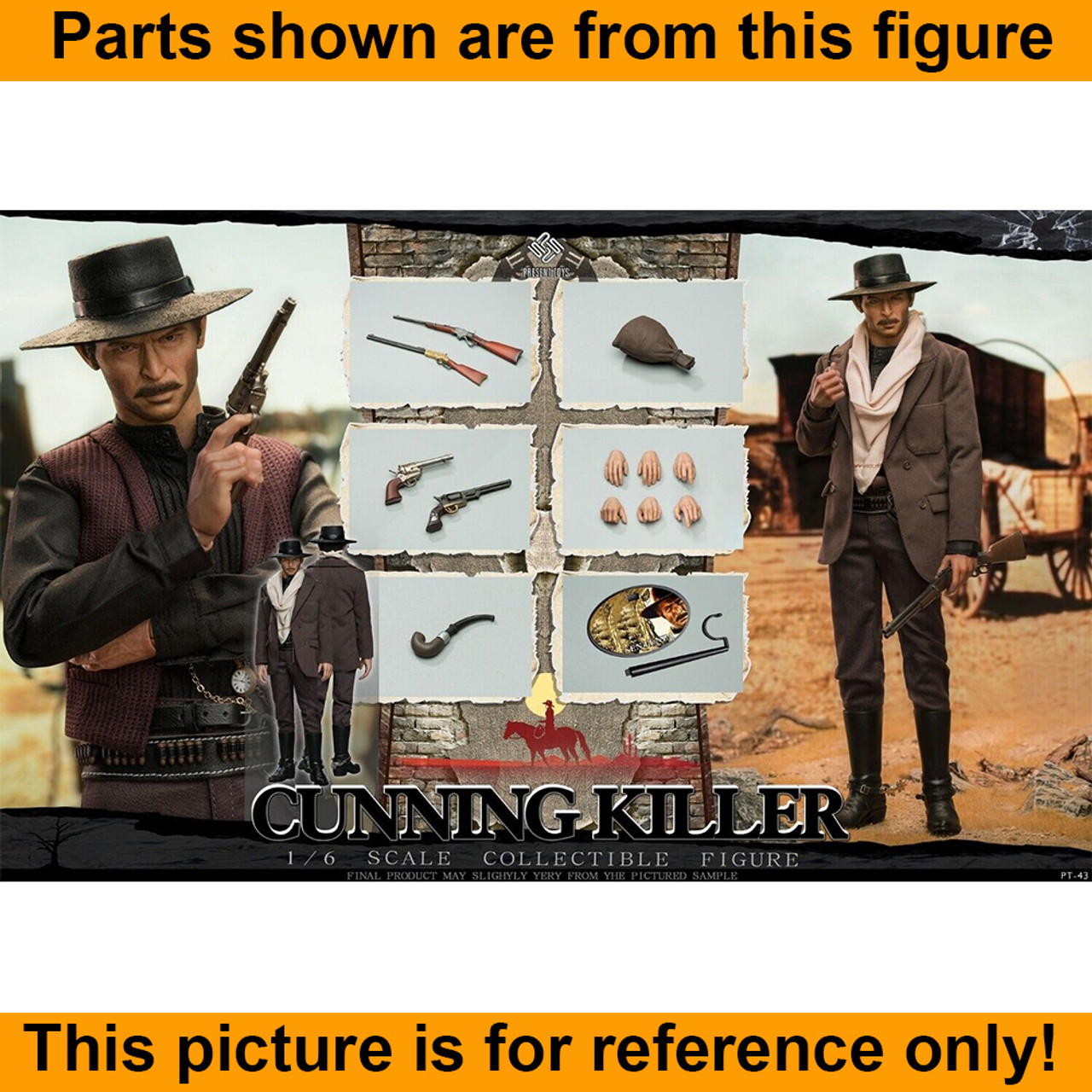 Gunning Killer - Smoking Pipe - 1/6 Scale -