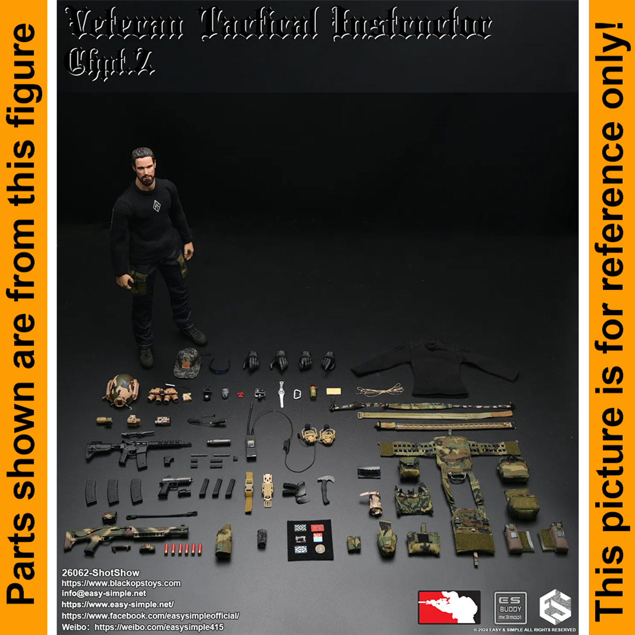 Shotshow Tactical Instructor - Tactical Radio Set - 1/6 Scale -