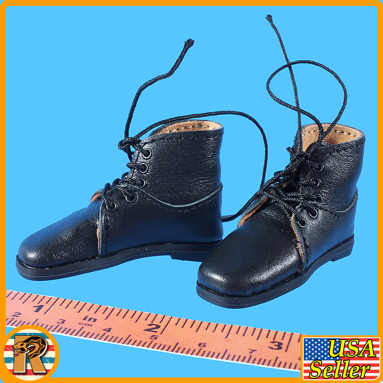 US 7th Iowa Volunteer - Boots (for Feet) - 1/6 Scale -