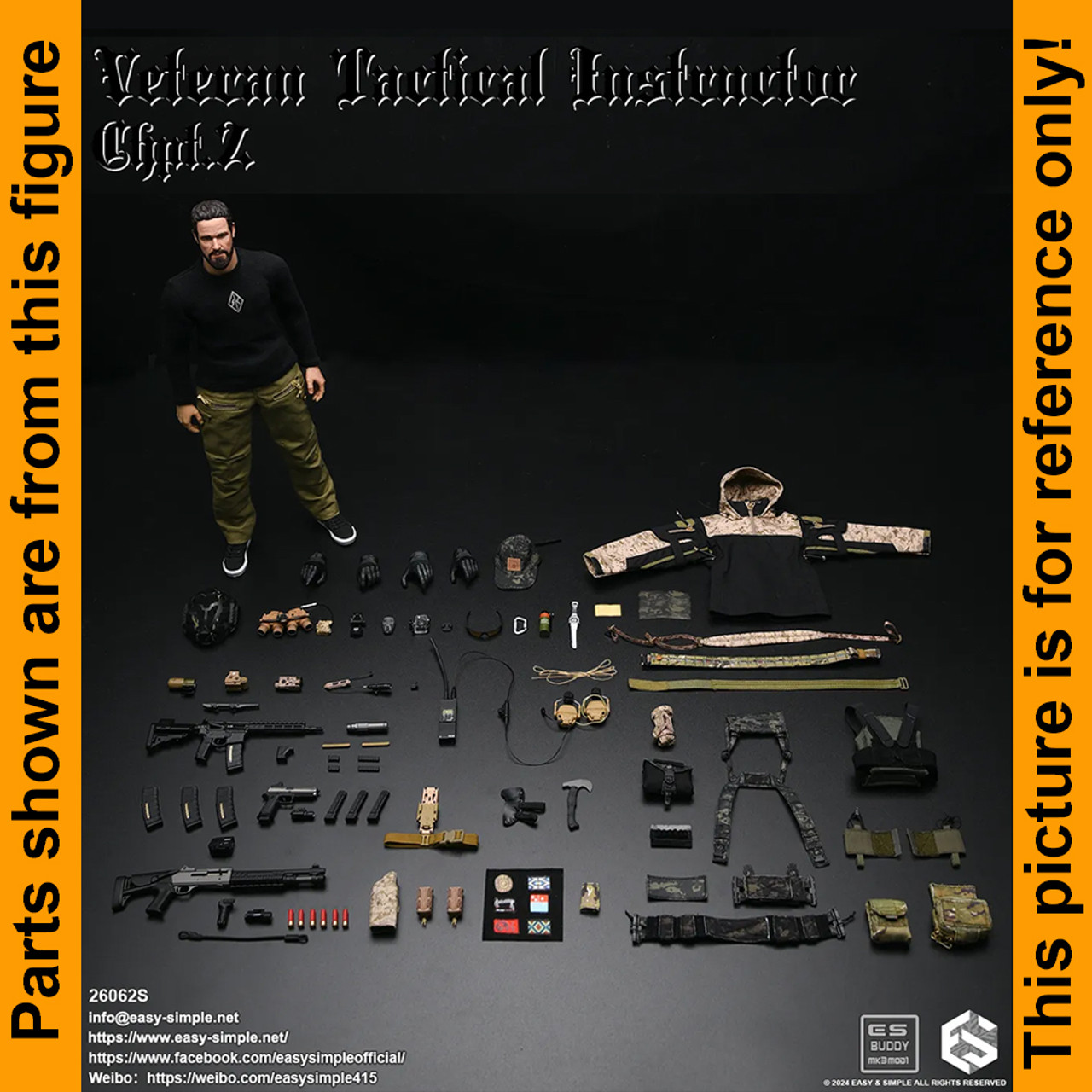 S Tactical Instructor Chpt 2 - Body Armor Vest #1 - 1/6 Scale