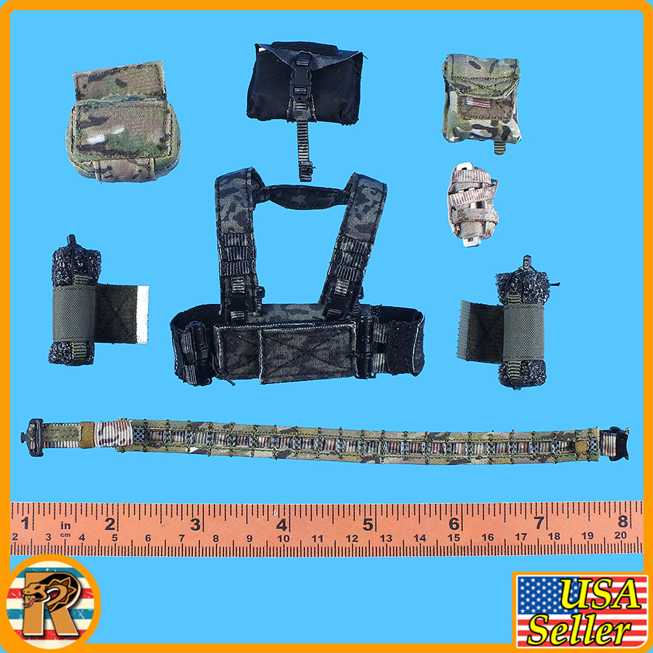 S Tactical Instructor Chpt 2 - Full Vest & Pouch Set - 1/6 Scale
