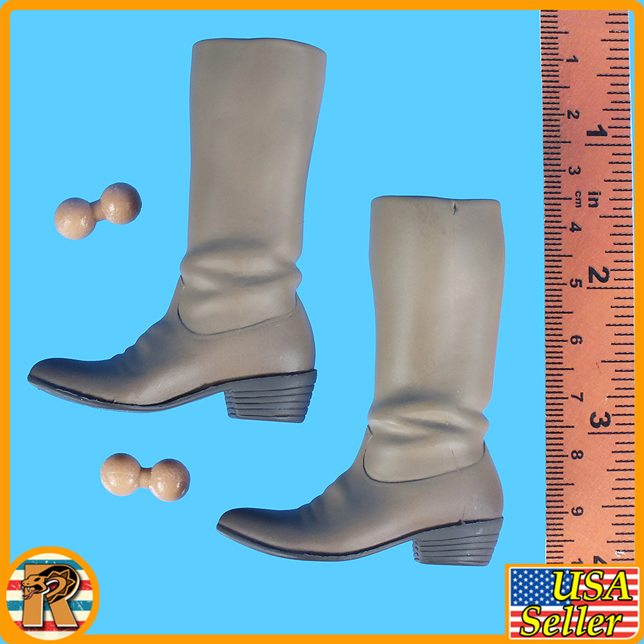 Unforgiven William - Cowboy Boots w/ Balls - 1/6 Scale