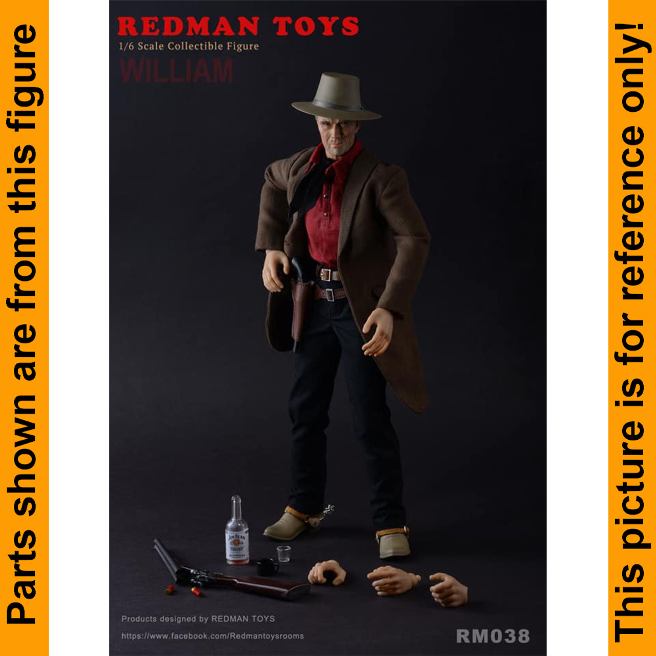 Unforgiven William - Cowboy Hat - 1/6 Scale