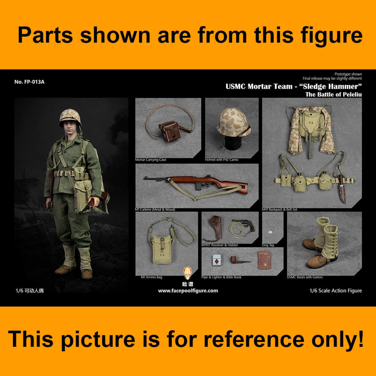 Sledge Hammer Mortar Team - M41 Backpack - 1/6 Scale