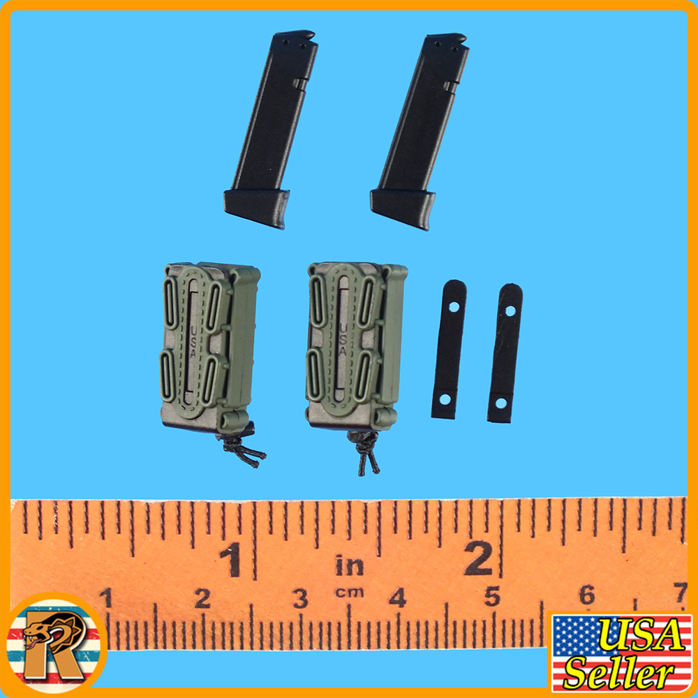 10th SF Recon - Pistol Mags & Pouches - 1/6 Scale Part - Easy Simple