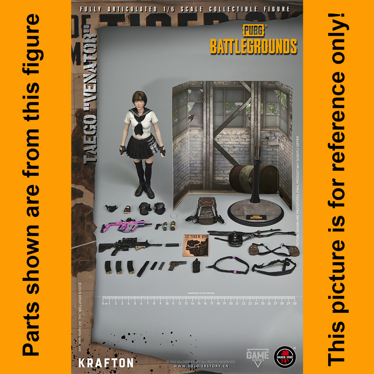Taego PUBG Battlegrounds - Metal Necklace - 1/6 Scale