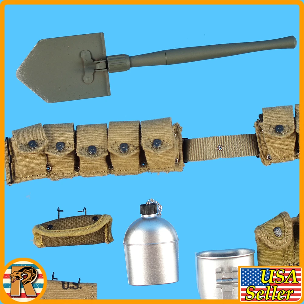 US Armored Infantry Normandy - Full Belt Set w/ Gear - 1/6 Scale