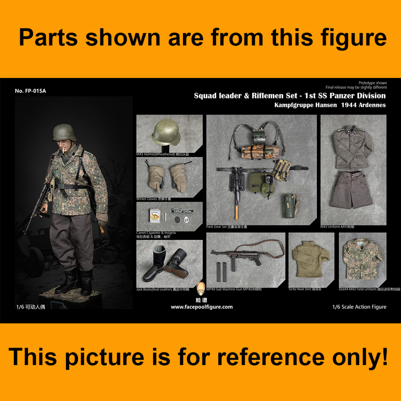 1st Panzer Squad Leader - Knife & Sheath - 1/6 Scale