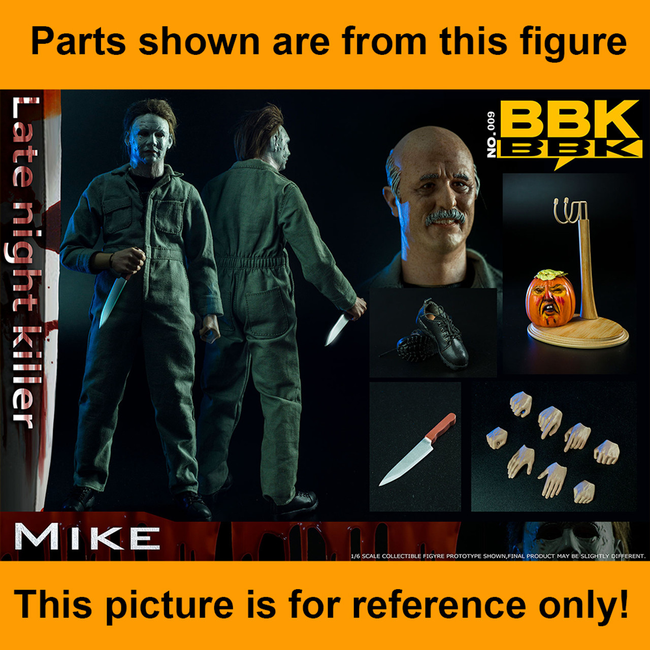 Halloween Killer Mike - Metal Knife - 1/6 Scale