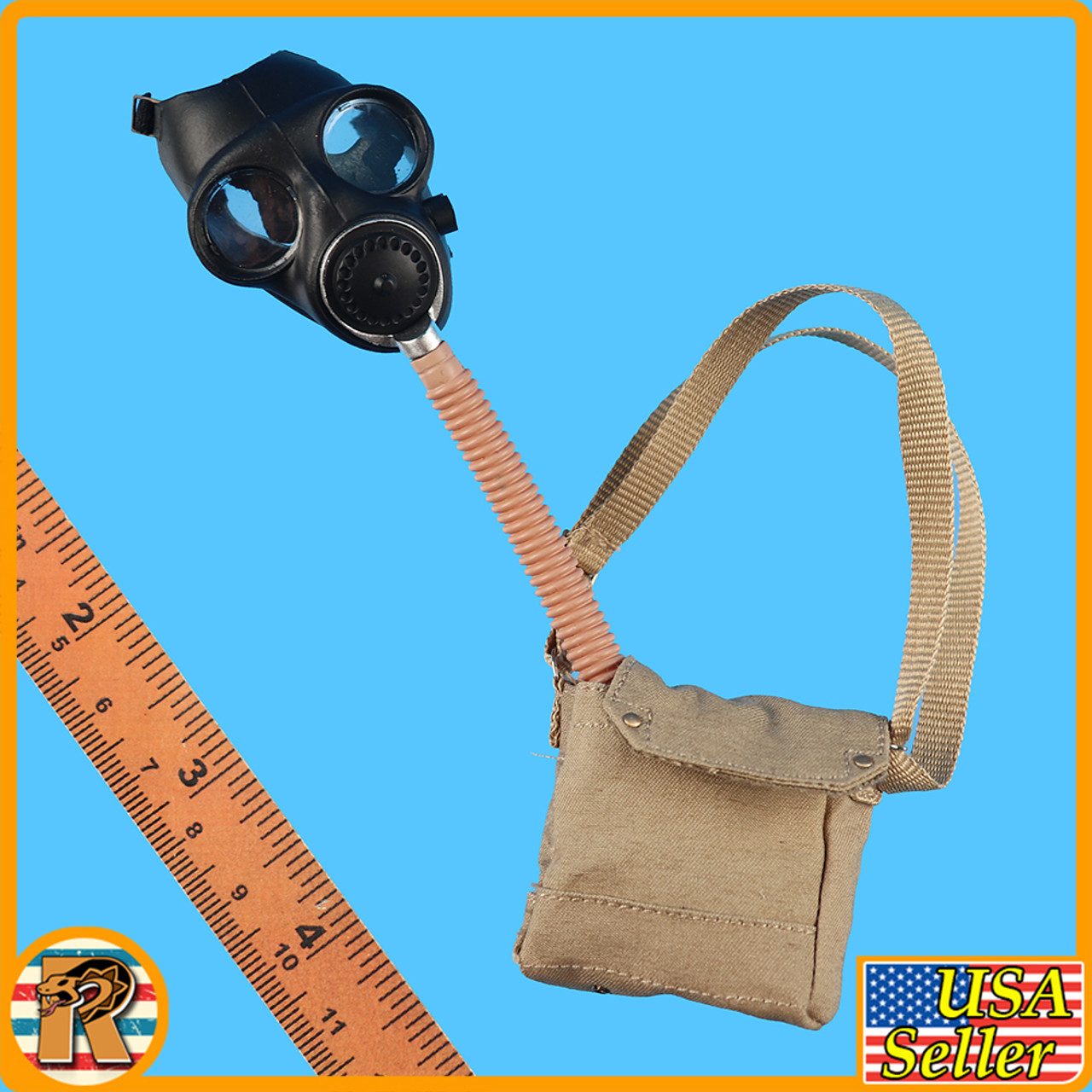 Darkest Hour British Infantry - Gas Mask & Pouch - 1/6 Scale
