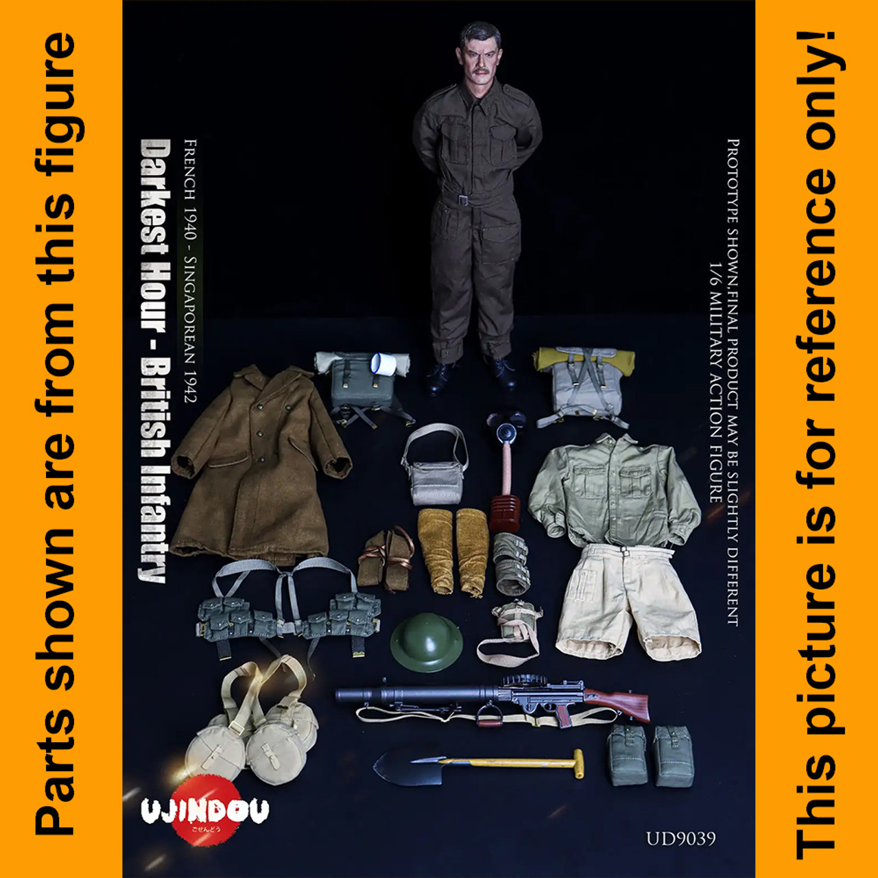 Darkest Hour British Infantry - Small Backpack & Bedroll #2 - 1/6 Scale