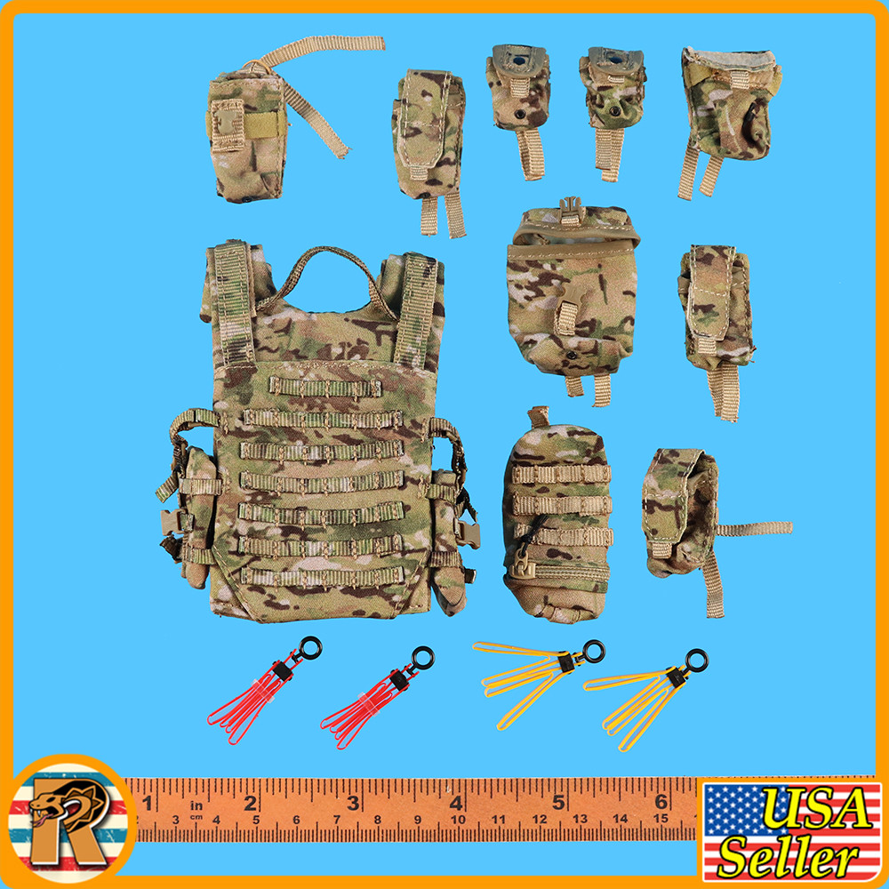 Air Assault 101st - Full Vest & Pouches Set - 1/6 Scale Part - Mini Times