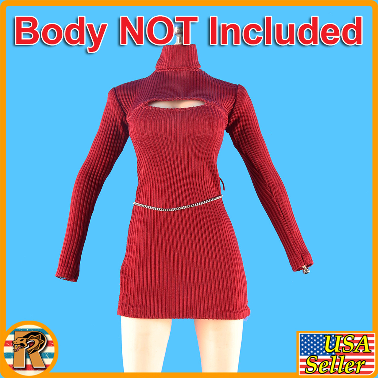 Miss Wong 2.0 - Open Maroon Dress #2 - 1/6 Scale